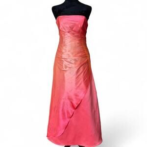 Jmp apparel strapless satin dress Juniors 5/6 Fits Women's XS